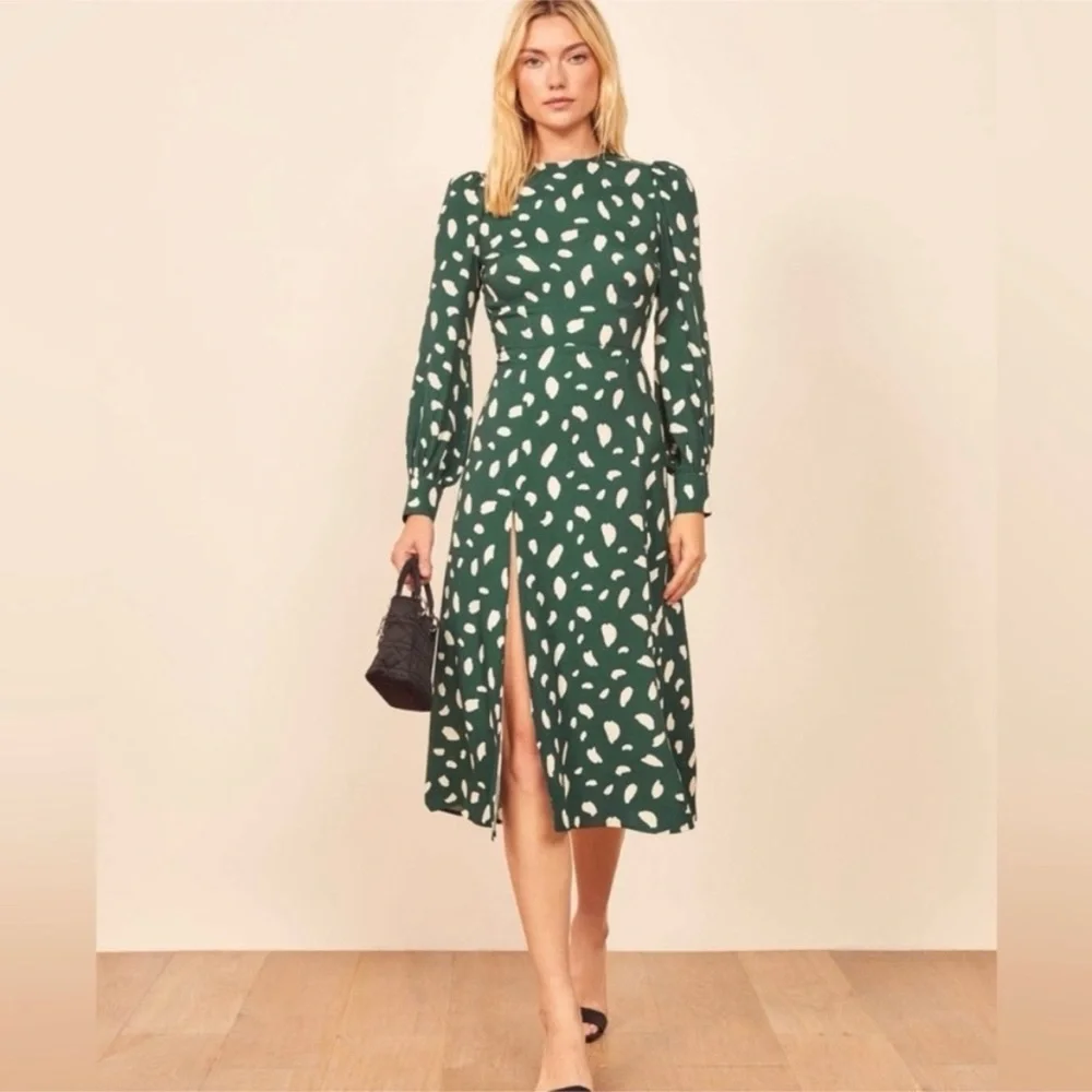 Reformation - Long Sleeve Midi Creed Dress - Picture 7 of 11